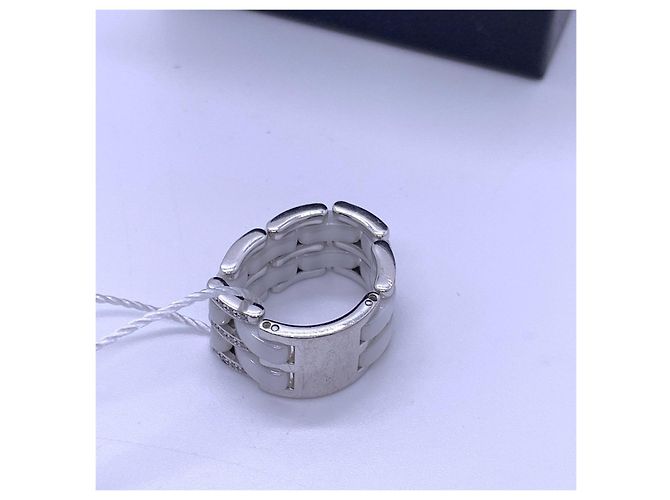 Anello Chanel Ultra Collection in Oro Bianco 18K e Ceramica - vista 5