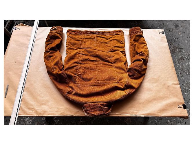 visvim Caravan Jkt Slub Velluto a Coste Camel Marrone - vista 15
