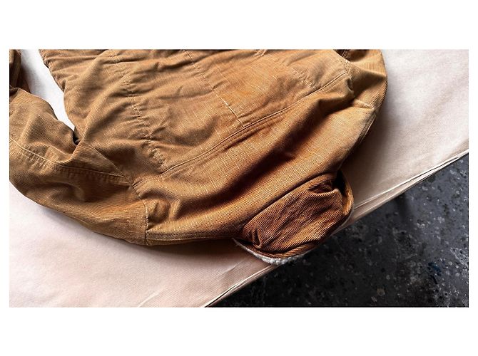 visvim Caravan Jkt Slub Velluto a Coste Camel Marrone - vista 17