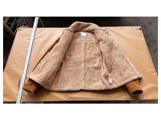 visvim Caravan Jkt Slub Velluto a Coste Camel Marrone - vista 2