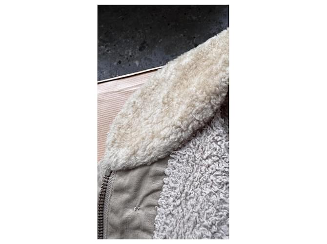 visvim Giacca Deckhand Gore-Tex Windstopper N-1 Deck Beige - vista 15