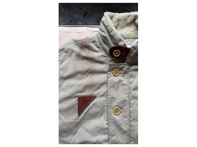 visvim Giacca Deckhand Gore-Tex Windstopper N-1 Deck Beige - vista 6