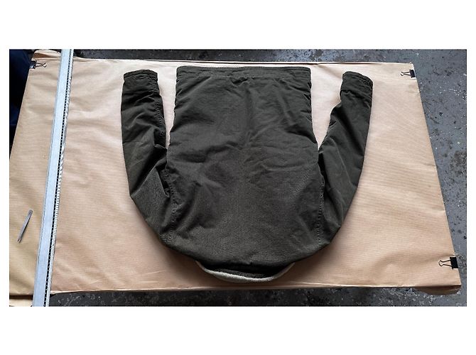 visvim Giacca Deckhand Jacket Boa G Cords Windstopper Gore-Tex Khaki Verde - vista 16