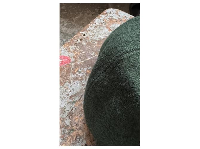 visvim Honus Tweed Cap - Dunkelgrün - Ansicht 2