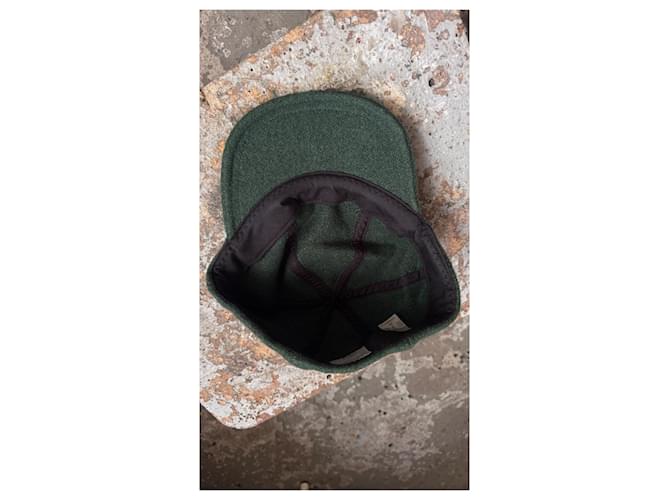 visvim Honus Tweed Cap - Dunkelgrün - Ansicht 5