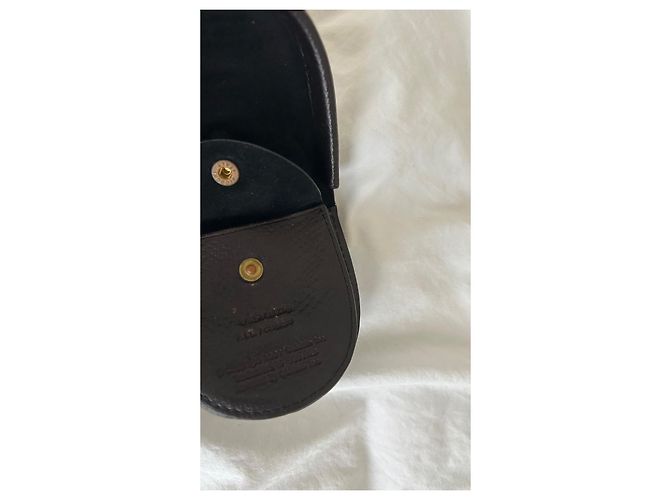 visvim Portamonete in pelle vegetale Nero - vista 5