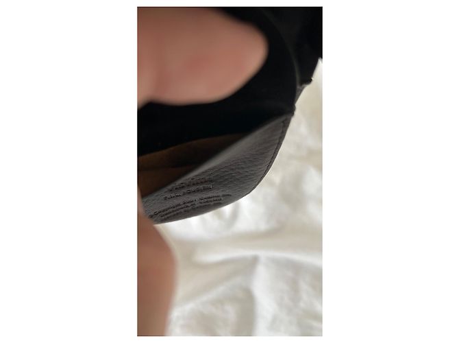 visvim Portamonete in pelle vegetale Nero - vista 6