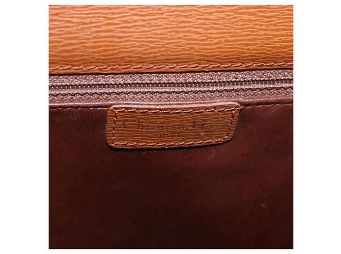 Borsa a tracolla Christian Dior in pelle marrone oro Auth 187986 D'oro - vista 18