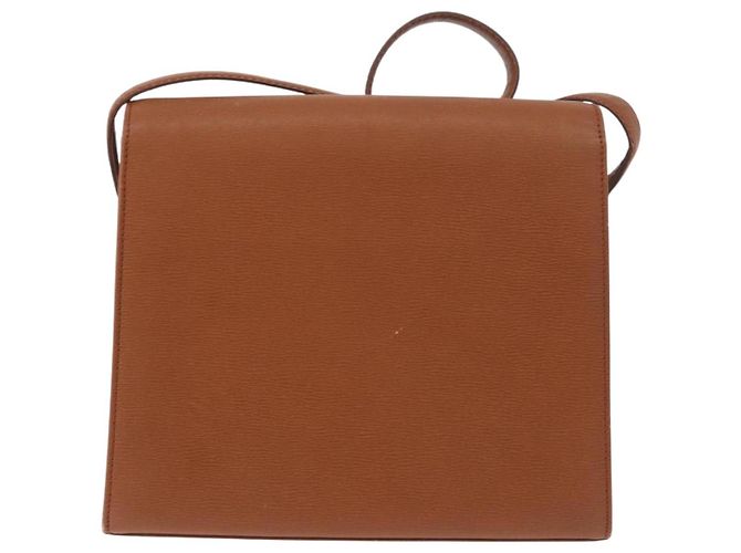 Borsa a tracolla Christian Dior in pelle marrone oro Auth 187986 D'oro - vista 2