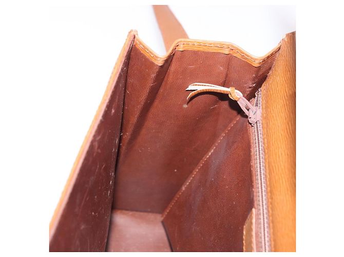 Borsa a tracolla Christian Dior in pelle marrone oro Auth 187986 D'oro - vista 20