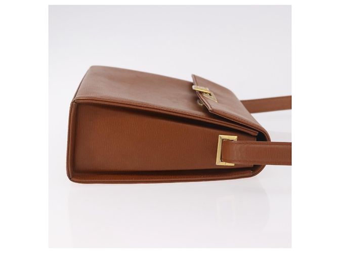 Borsa a tracolla Christian Dior in pelle marrone oro Auth 187986 D'oro - vista 3