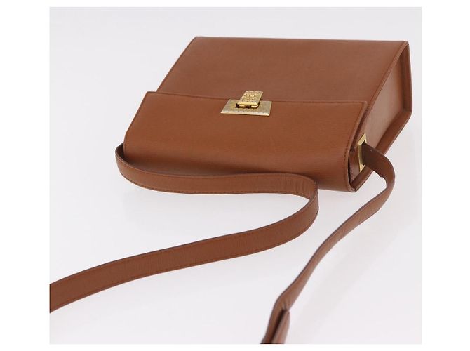 Borsa a tracolla Christian Dior in pelle marrone oro Auth 187986 D'oro - vista 6