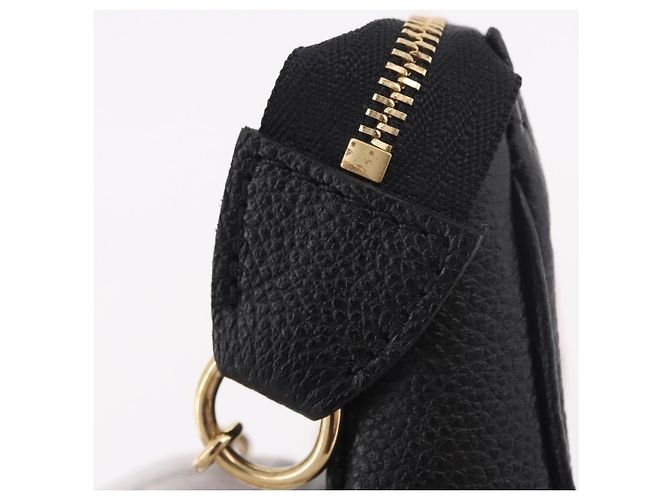 LOUIS VUITTON Empreinte Panda Mini Pochette Accessoires M13824 LV Auth 189260SM Negro Monograma - vista 18