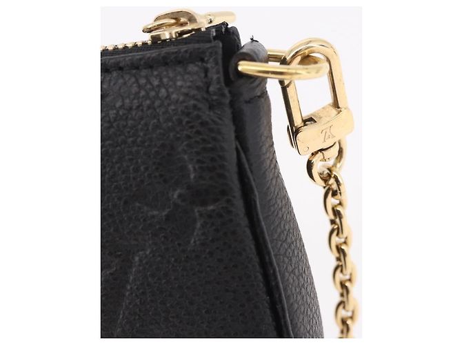 LOUIS VUITTON Empreinte Panda Mini Pochette Accessoires M13824 LV Auth 189260SM Negro Monograma - vista 19