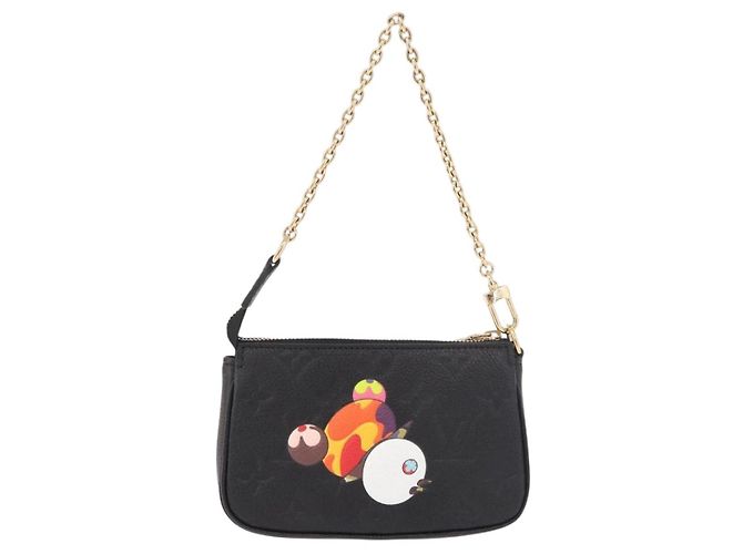 LOUIS VUITTON Empreinte Panda Mini Pochette Accessoires M13824 LV Auth 189260SM Negro Monograma - vista 2