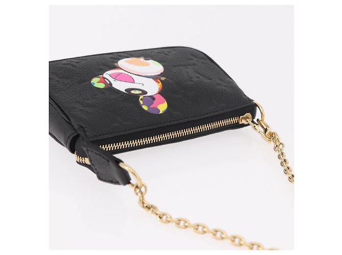 LOUIS VUITTON Empreinte Panda Mini Pochette Accessoires M13824 LV Auth 189260SM Negro Monograma - vista 6