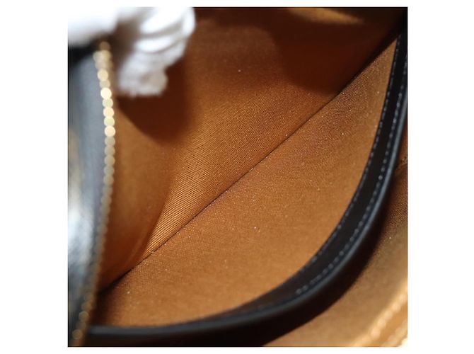 Céline CELINE Triomphe Medium Messenger Bag Shoulder Bag PVC Black Gold Auth mr2571SAM Nero D'oro - vista 24