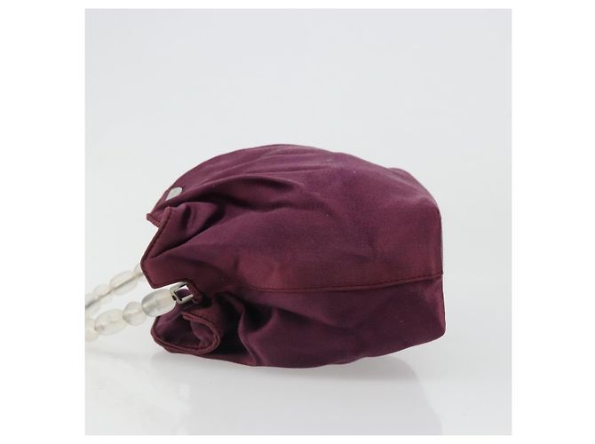 Borsa Christian Dior Maris Pearl Satin Viola Argento Autentica hk3818 Porpora - vista 4