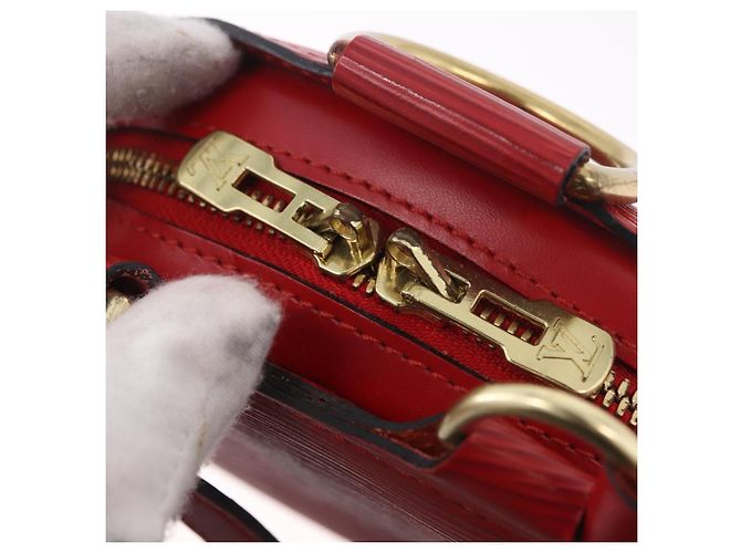 Zaino LOUIS VUITTON Epi Mabillon Rosso Castilian M52237 LV Auth 186394 - vista 10