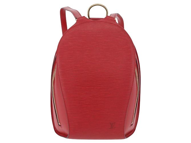 Zaino LOUIS VUITTON Epi Mabillon Rosso Castilian M52237 LV Auth 186394 - vista 13