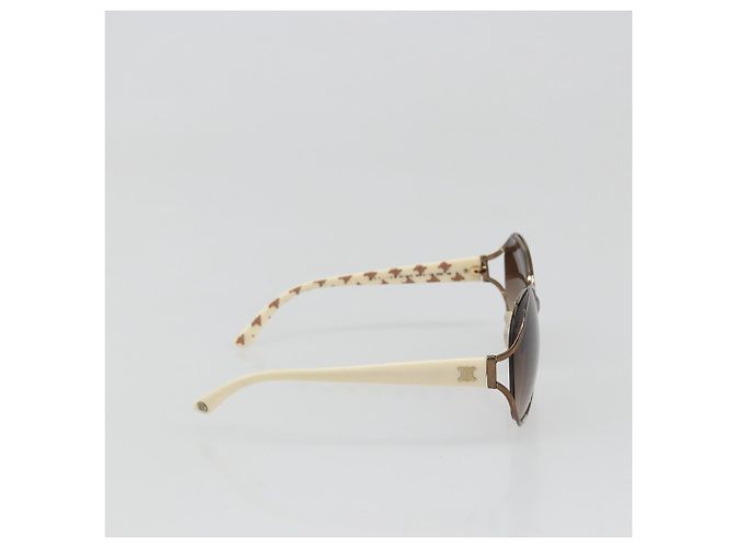 Céline Gafas de sol CELINE Metal Bronze Gold Auth hk3845 Dorado Bronce - vista 4