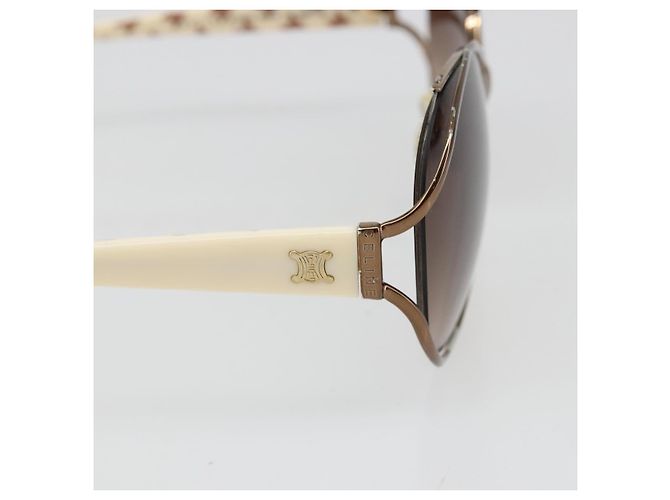 Céline Gafas de sol CELINE Metal Bronze Gold Auth hk3845 Dorado Bronce - vista 7