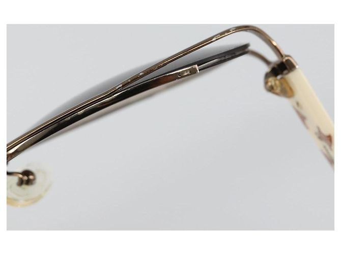 Céline Gafas de sol CELINE Metal Bronze Gold Auth hk3845 Dorado Bronce - vista 9