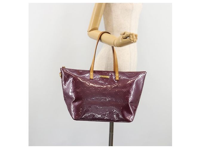 LOUIS VUITTON Monogram Vernis Bellevue GM Tote Bag Violet M93588 LV Auth 187276 Porpora - vista 25