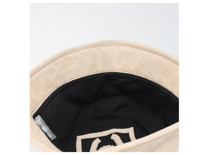 CHANEL Hut Canvas S Beige CC Auth mr2524A - Ansicht 8