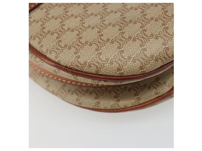 Céline CELINE Macadam Canvas Shoulder Bag PVC Beige Gold Auth 187444A Golden - view 17