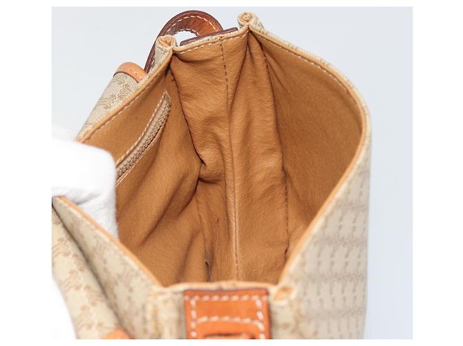 Céline CELINE Macadam Canvas Shoulder Bag PVC Beige Gold Auth 187444A Golden - view 20