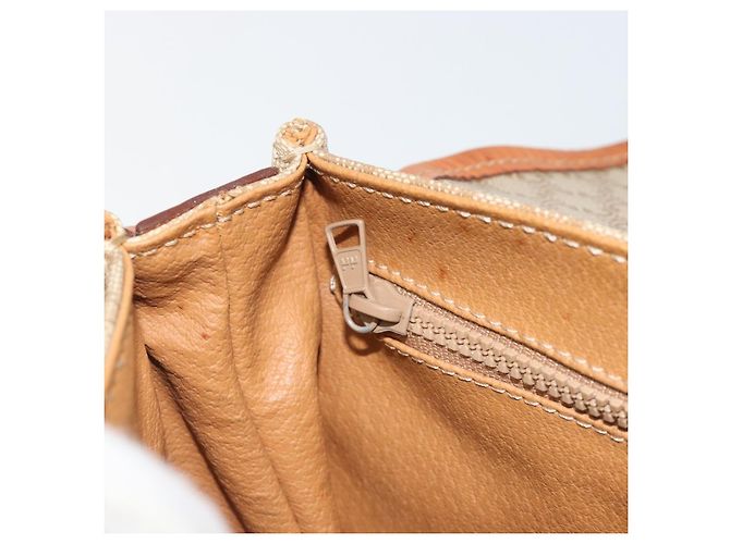 Céline CELINE Macadam Canvas Shoulder Bag PVC Beige Gold Auth 187444A Golden - view 22