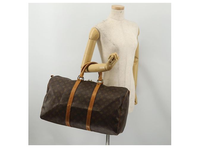 LOUIS VUITTON Monogram Keepall 50 Boston Bag M41426 LV Auth 188711 Monogramma - vista 22