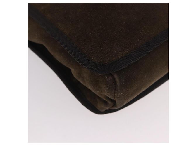Borsa a tracolla Miu Miu in scamosciato marrone Auth 188406 - vista 14