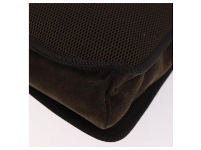 Borsa a tracolla Miu Miu in scamosciato marrone Auth 188406 - vista 17