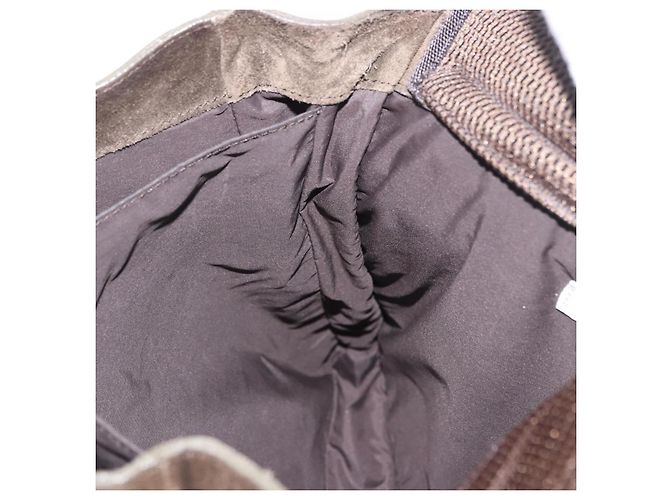 Borsa a tracolla Miu Miu in scamosciato marrone Auth 188406 - vista 19