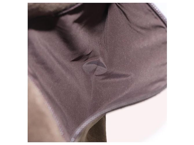 Borsa a tracolla Miu Miu in scamosciato marrone Auth 188406 - vista 21