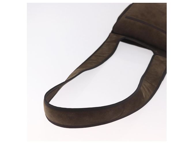 Borsa a tracolla Miu Miu in scamosciato marrone Auth 188406 - vista 7