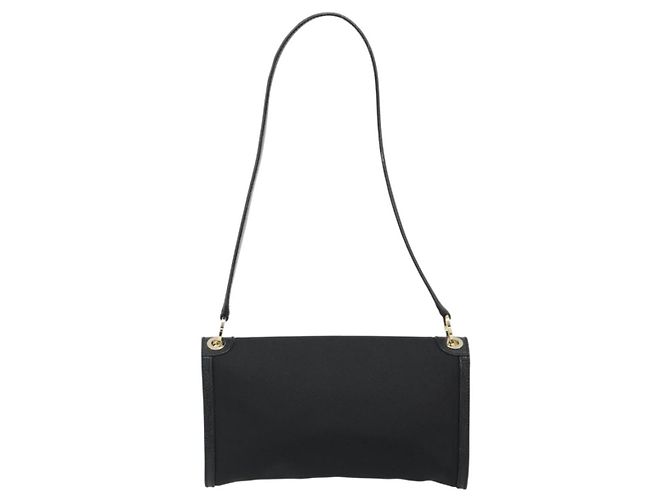 Salvatore Ferragamo Shoulder Bag Canvas Black Gold Auth BA13524V Golden - view 2
