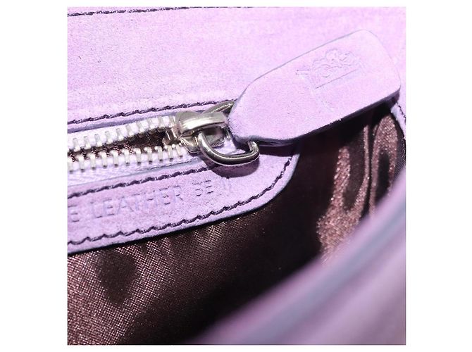 Autre Marque Borsa a tracolla TOD'S in pelle scamosciata viola e argento Auth am11976V Porpora - vista 12