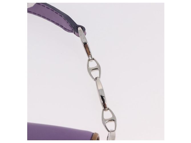Autre Marque Borsa a tracolla TOD'S in pelle scamosciata viola e argento Auth am11976V Porpora - vista 9