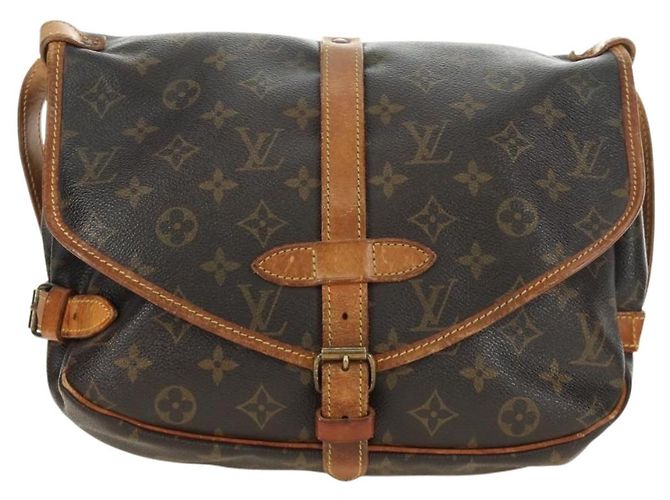 LOUIS VUITTON Borsa a Spalla Monogram Saumur 30 M42256 LV Auth 187218 Monogramma - vista 13