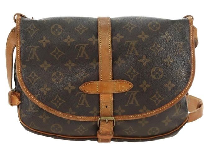 LOUIS VUITTON Borsa a Spalla Monogram Saumur 30 M42256 LV Auth 187218 Monogramma - vista 2