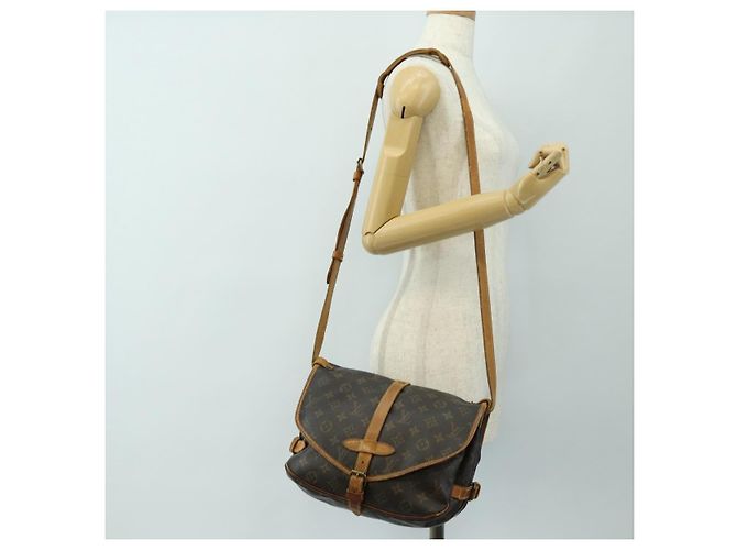 LOUIS VUITTON Borsa a Spalla Monogram Saumur 30 M42256 LV Auth 187218 Monogramma - vista 36