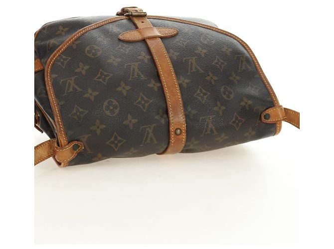 LOUIS VUITTON Borsa a Spalla Monogram Saumur 30 M42256 LV Auth 187218 Monogramma - vista 7