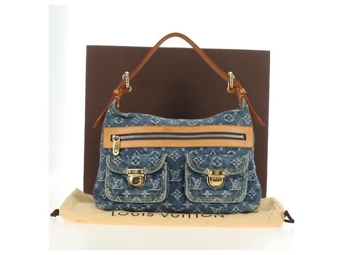 LOUIS VUITTON Borsa a Spalla Monogram Denim Buggy PM Blu M95049 LV Auth mr2567SAM - vista 12