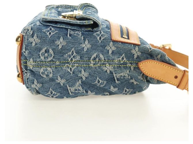 LOUIS VUITTON Borsa a Spalla Monogram Denim Buggy PM Blu M95049 LV Auth mr2567SAM - vista 4