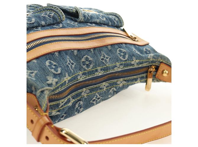 LOUIS VUITTON Borsa a Spalla Monogram Denim Buggy PM Blu M95049 LV Auth mr2567SAM - vista 6