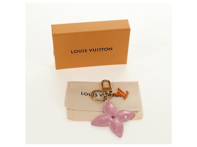 LOUIS VUITTON Portachiavi Vernis LV Pop Flower Rosa M01963 Auth 187596V - vista 12