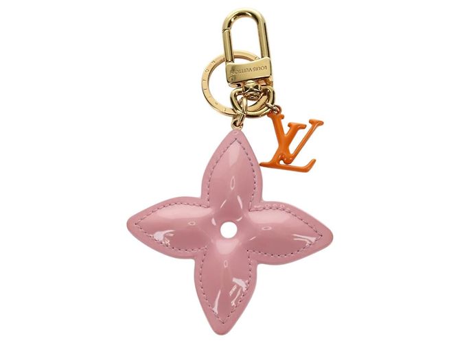 LOUIS VUITTON Portachiavi Vernis LV Pop Flower Rosa M01963 Auth 187596V - vista 13